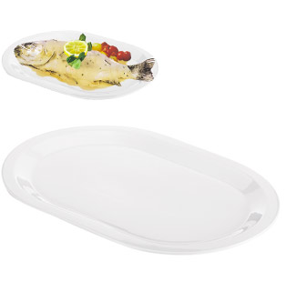 Talíř mělký ovál 38x26cm porcelán GUSTITO